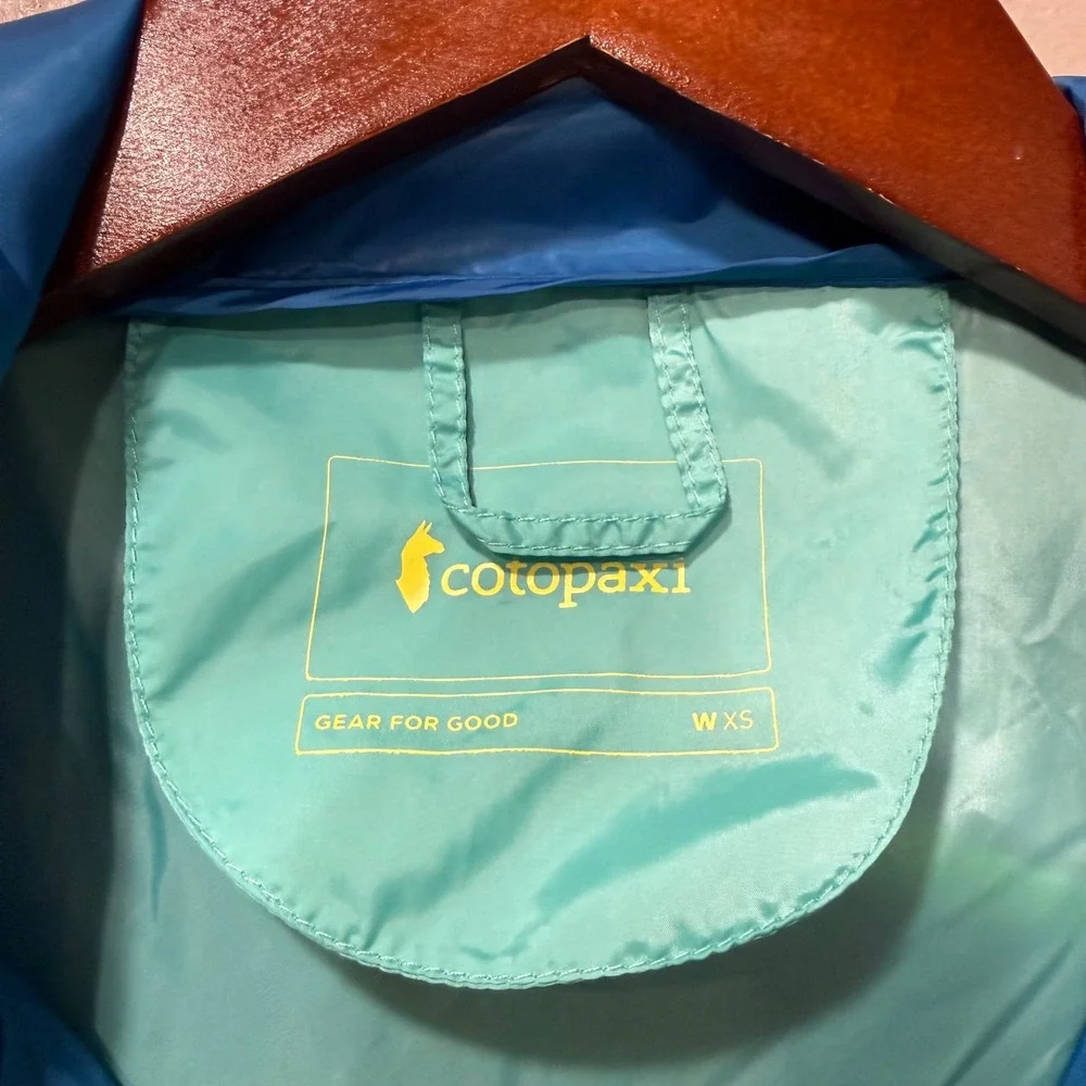 Cotopaxi Teca Half Zip Windbreaker Blue Crush Colorblock NWT Packable XS Recycle - Picture 9 of 16